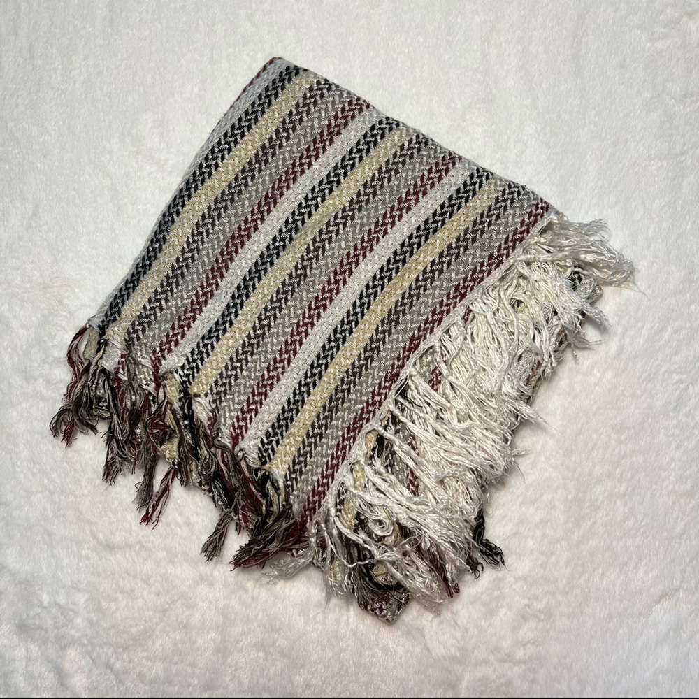 Maurices Striped‎ Square Scarf - Picture 2 of 2